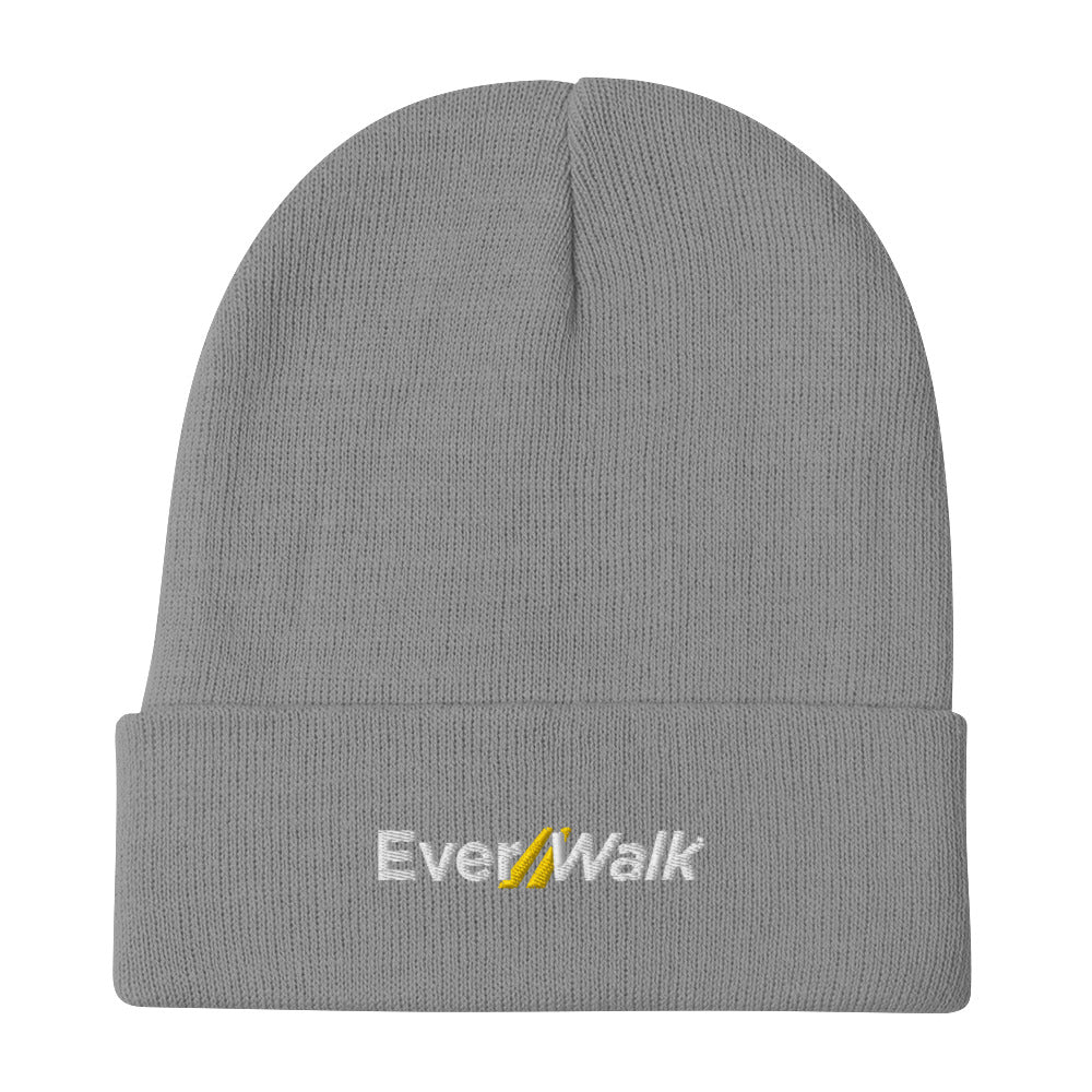 Embroidered Grey EverWalk Beanie