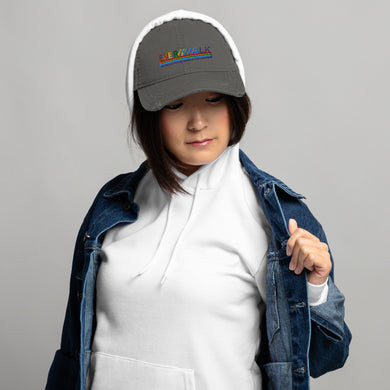 Distressed Dad Hat for Men and Women: EverWalk Rainbow Limited Edition