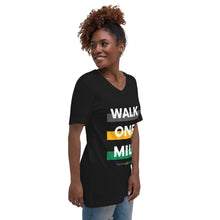 Unisex Walk One Mile Limited Edition Short Sleeve V-Neck T-Shirt